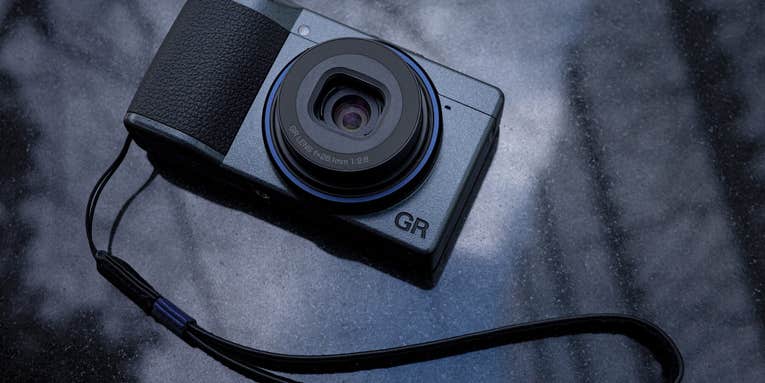 The new Ricoh GR IIIx ‘Urban Edition’ sports a classy blue and metallic grey paint job