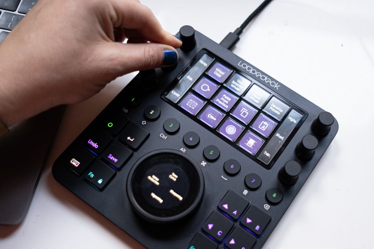 The Loupedeck CT editing console.